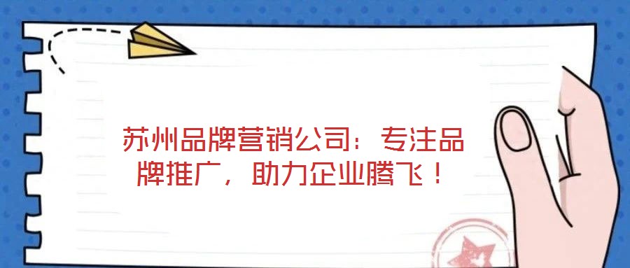 蘇州品牌營銷公司：專注品牌推廣，助力企業(yè)騰飛！
