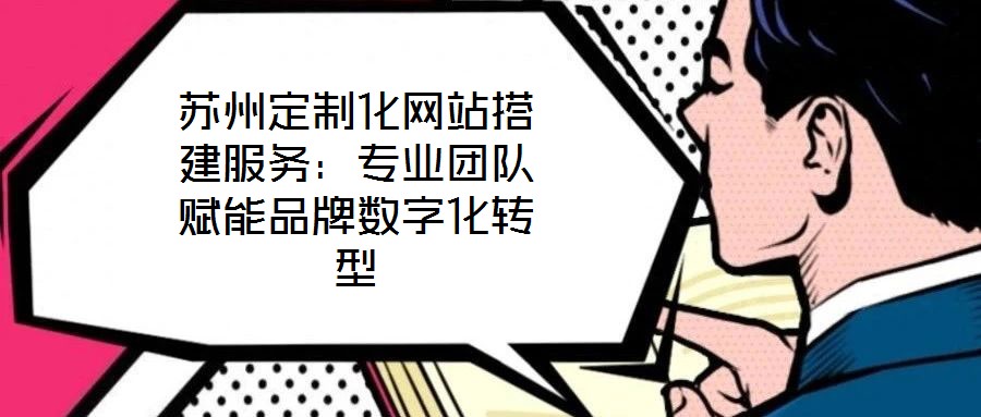 蘇州定制化網(wǎng)站搭建服務(wù)：專業(yè)團(tuán)隊(duì)賦能品牌數(shù)字化轉(zhuǎn)型
