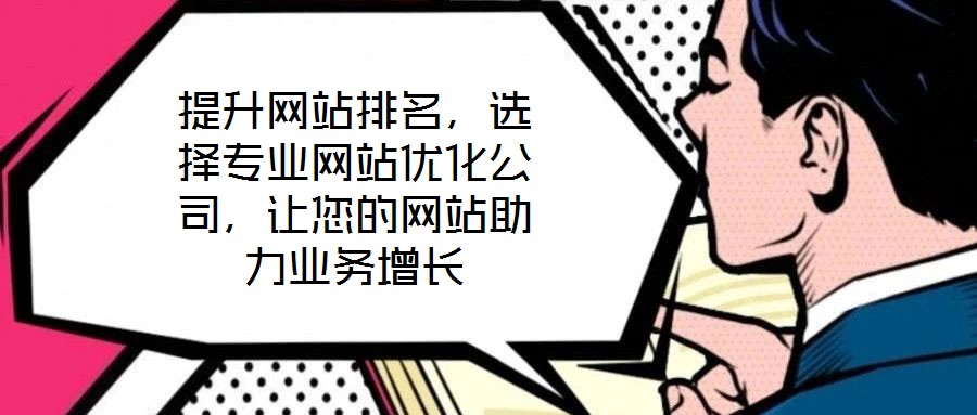 提升網(wǎng)站排名，選擇專業(yè)網(wǎng)站優(yōu)化公司，讓您的網(wǎng)站助力業(yè)務增長